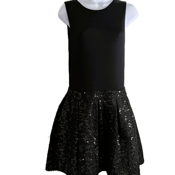 Alice & Olivia Chara Sequined Fit & Flare Minidress Sz 8 NEW w/tags - Picture 11 of 16